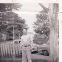 Robert Francis Murphy coming home from work in 1959