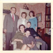 Ronald, Jeannette, Robert, Robert, Maureen, and Jeanne Murphy Chirstmas 1962