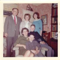 Ronald, Jeannette, Robert, Robert, Maureen, and Jeanne Murphy Chirstmas 1962