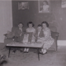 Robert, Maureen, Ronald and Jeanne Murphy Easter 1958