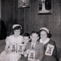 Maureen, Ronald, Robert, and Jeanne Murphy Easter 1959