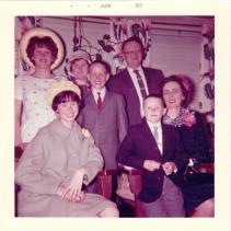 Maureen, Jeanne, Dorothy Main, Robert, Robert, Ronald and Jeannette Easter 1962