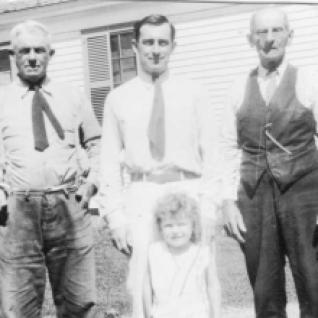 Charles Lovell Seekell, Charles Albert Seekell Sr., Charles Albert Seekell Jr., and George Doucette
