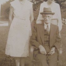William Whittle with his daughters Lillian Whittle Healy and Agnes Whittle