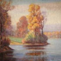 This picture was found on an auction site "Fall Landscape" Taunton Mass