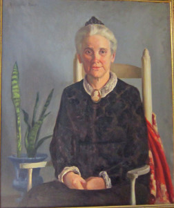 Portrait of a model from a class in 1940